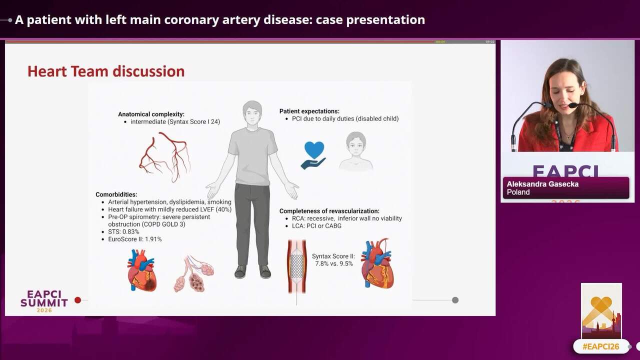 A heart team approach to revascularisation of left main disease-CABG or PCI
