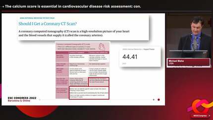 The calcium score is essential in cardiovascular disease risk assessment: con.