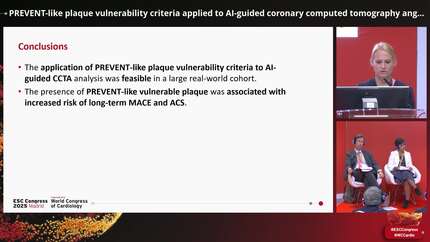 PREVENT-like plaque vulnerability criteria applied to AI-guided coronary computed tomography angiography analysis: outcomes with revascularization vs. medical therapy