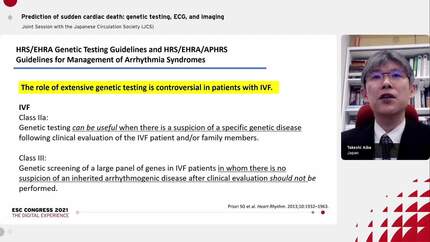 Prediction of sudden cardiac death by comprehensive genetic screening.