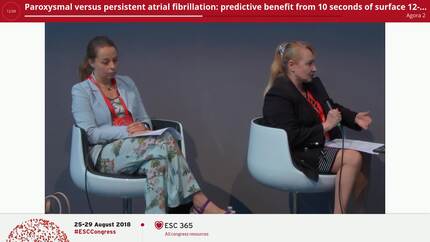 Paroxysmal versus persistent atrial fibrillation: predictive benefit from 10 seconds of surface 12-lead electrocardiogram