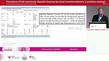 Prevalence of left ventricular diastolic function by novel recommendations: a problem resizing?