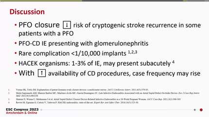 Petechial rash and glomerulonephritis: First presentation of endocarditis on a patent foramen ovale closure device