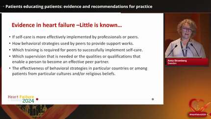 Patient participation in heart failure care