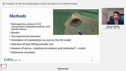 Prediction of Left Atrial Appendage occluder size based on 3D printed models