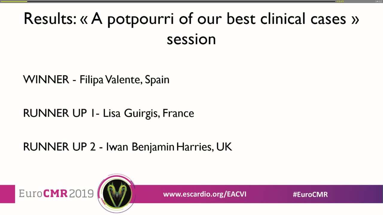 Best Abstracts / cases awards.