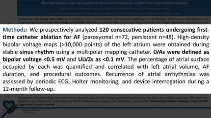Ultra-low voltage zones as a marker of atrial cardiomyopathy: insights from high-density mapping