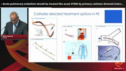 Acute pulmonary embolism should be treated like acute STEMI by primary catheter-directed intervention: con