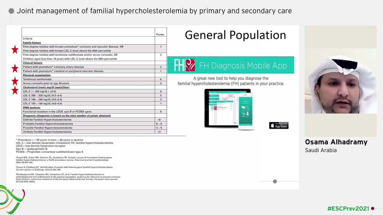 Joint management of familial hypercholesterolemia by primary and secondary care
