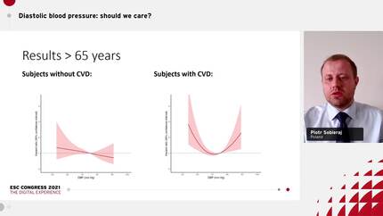 Individualizing the target diastolic blood pressure in patients being treated for hypertension and diabetes