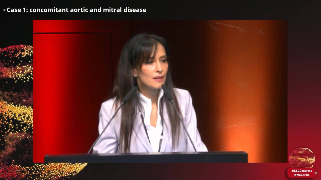 Case 1: concomitant aortic and mitral disease
