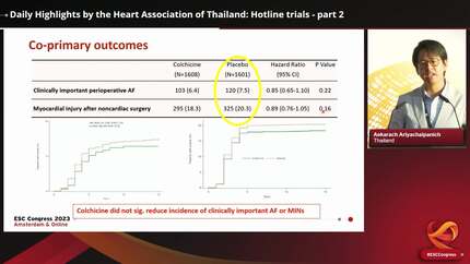 Daily Highlights by the Heart Association of Thailand: Hotline trials - part 2