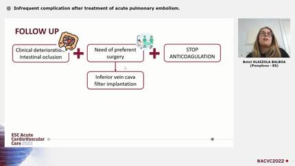 Infrequent complication after treatment of acute pulmonary embolism.