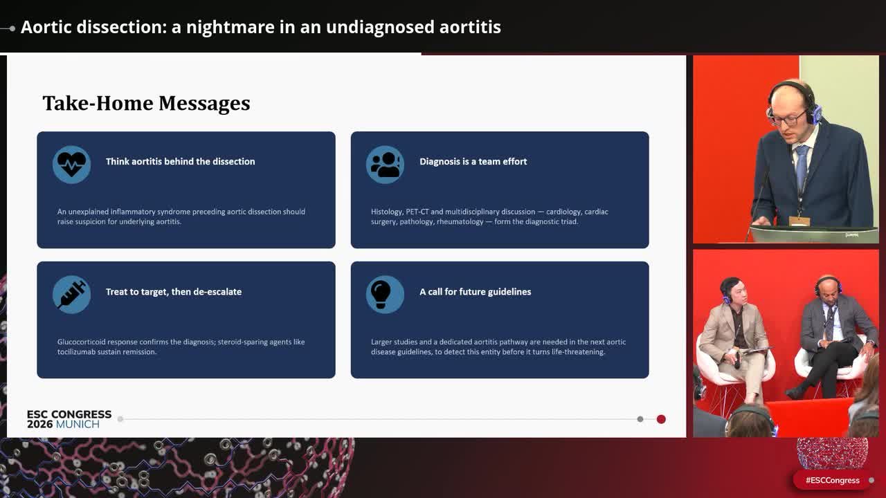 Aortic dissection: a nightmare in an undiagnosed aortitis