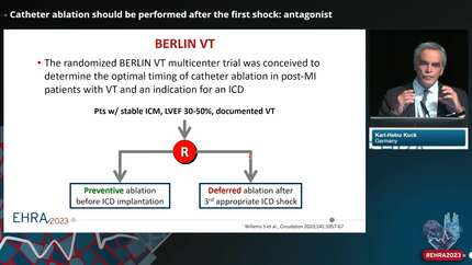 Catheter ablation should be performed after the first shock