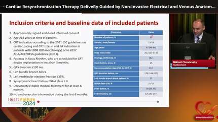 Cardiac Resynchronization Therapy DeliveRy Guided by Non-Invasive Electrical and Venous Anatomy Assessment (CRT-DRIVE) Clinical Trial