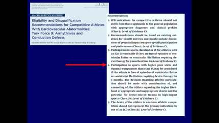 ICDs in athletes