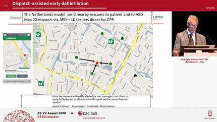 Dispatch-assisted early defibrillation