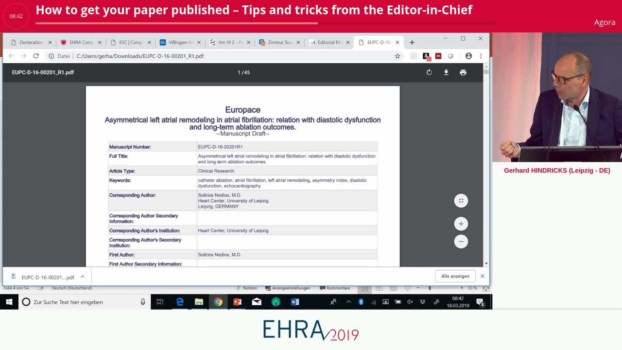 How to get your paper published – Tips and tricks from the Editor-in-Chief