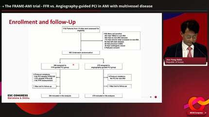 The FRAME-AMI trial - FFR vs. Angiography-guided PCI in AMI with multivessel disease