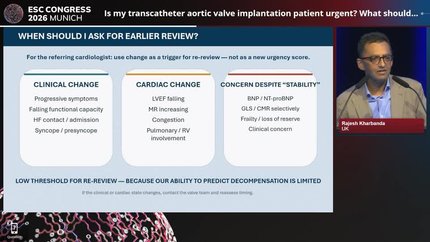Is my transcatheter aortic valve implantation patient urgent? What should I do?