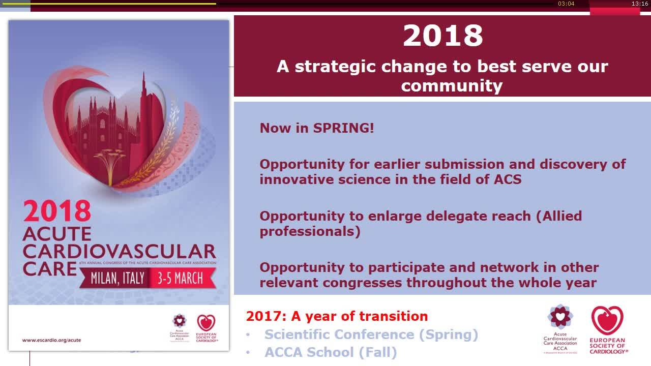 Invitation to Acute Cardiovascular Care 2018.