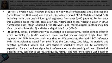 New ECG signal derivation reconstruction from ppg using deep learning network AI approach