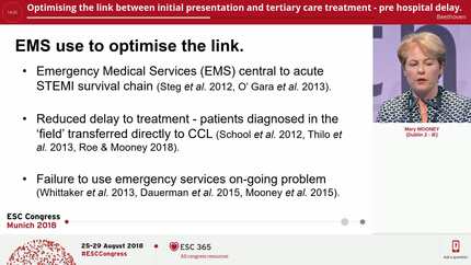 Optimising the link between initial  presentation  and  tertiary care treatment - pre hospital delay.