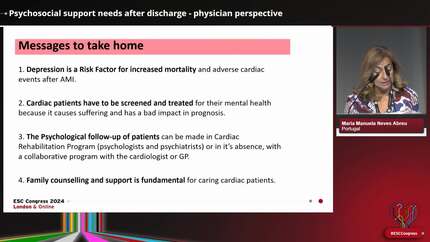 Patient and caregiver needs after an acute cardiac event
