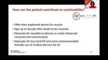 How can a patient contribute to sustainability?
