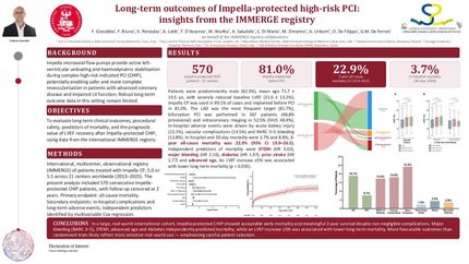 Long term outcomes in patients undergoing Impella protected high-risk percutaneous coronary intervention: insights from the international IMMERGE registry 