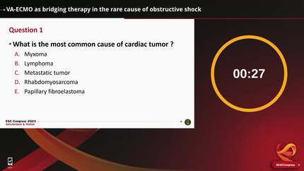 VA-ECMO as bridging therapy in the rare cause of obstructive shock 
