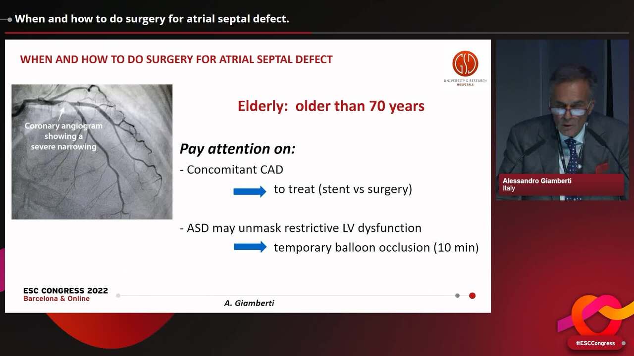 Closure of atrial septal defect: what to consider 