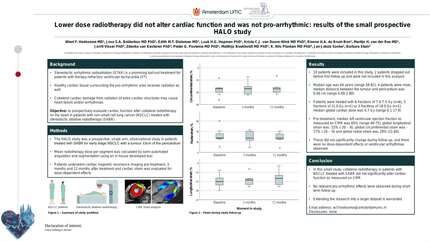 Lower dose radiotherapy did not alter cardiac function and was not pro-arrhythmic: results of the small prospective HALO trial
