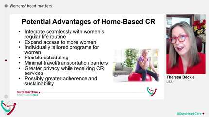 Unique consideration for woman in cardiac rehabilitation