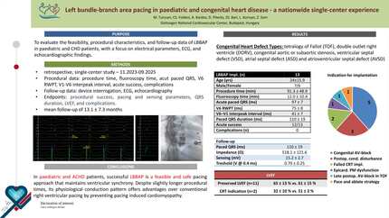 Left bundle-branch area pacing in paediatric and congenital heart disease - a nationwide single-center experience