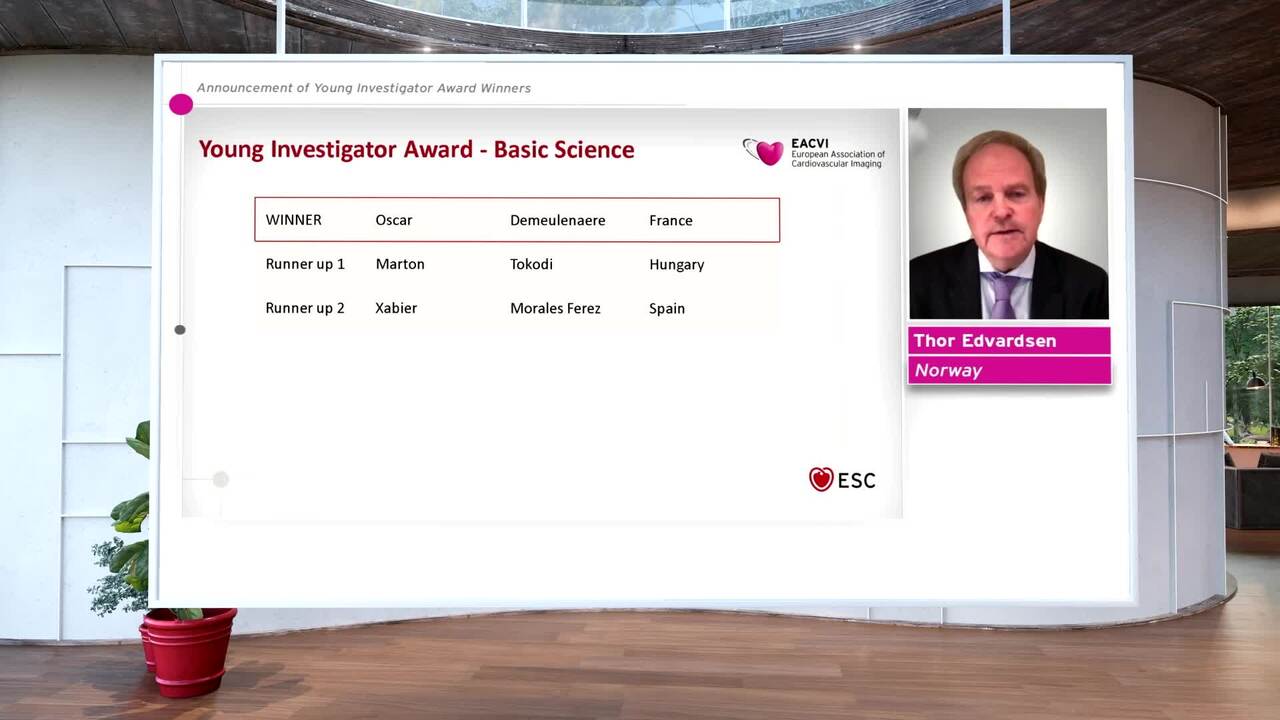 Announcement of Young Investigator Award  Winners.