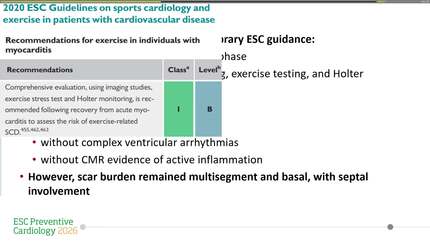 Managing non-ischaemic post-myocarditic scar in a young athlete: using imaging to guide safe return to sport