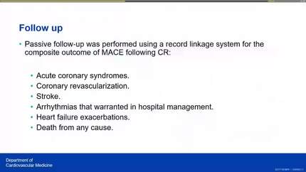 The association between body composition changes following cardiac rehabilitation and major adverse cardiovascular events: a community based study
