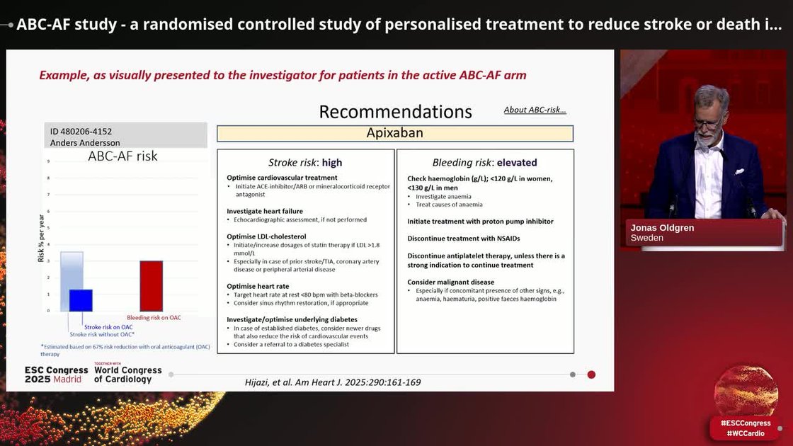 ESC 365 - ABC-AF study - a randomised controlled study of personalised ...