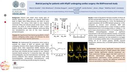 Biatrial pacing for patients with HFpEF undergoing cardiac surgery: the BiAPreserved study