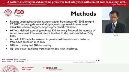 A pattern-discovery-based outcome predictive tool integrated with clinical data repository: design and a case study on contrast related acute kidney injury