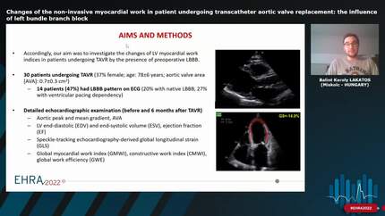 Changes of the non-invasive myocardial work in patient undergoing transcatheter aortic valve replacement: the influence of left bundle branch block