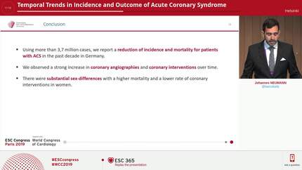 Temporal Trends in Incidence and Outcome of Acute Coronary Syndrome