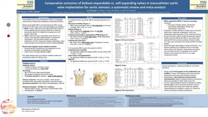 Comparative outcomes of balloon-expandable vs. self-expanding valves in transcatheter aortic valve implantation for aortic stenosis: a systematic review and meta-analysis