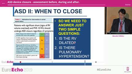 ASD device closure - assessment before, during and after.