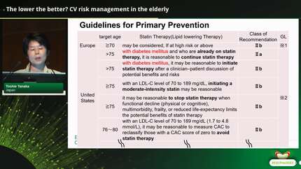 The lower the better? CV risk management in the elderly