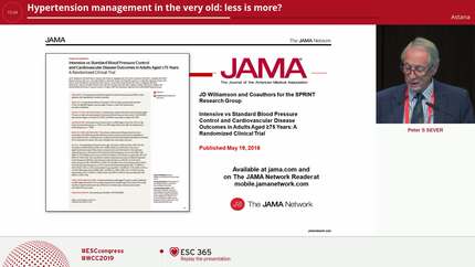 Hypertension management in the very old: less is more?