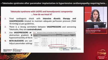 Takotsubo syndrome after pacemaker implantation in hypertensive cardiomyopathy requiring beta-blockade: when treatment creates new challenges.