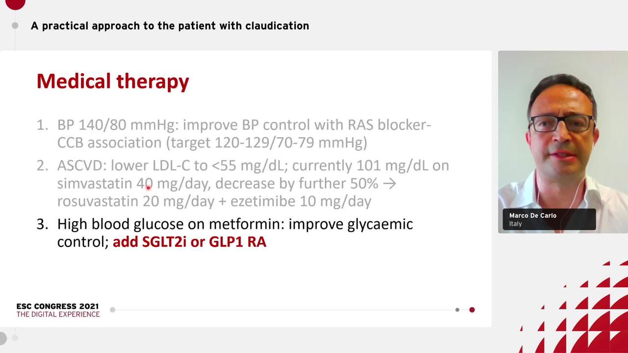 A practical approach to the patient with claudication: how I would treat.